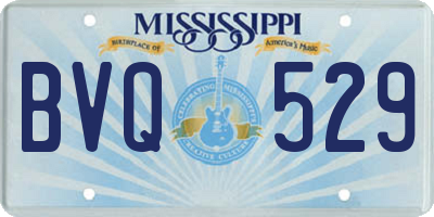 MS license plate BVQ529