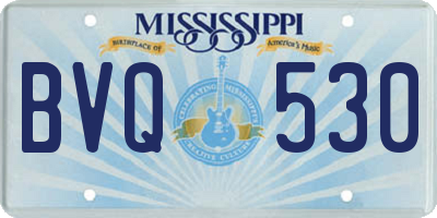MS license plate BVQ530