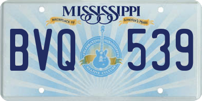 MS license plate BVQ539