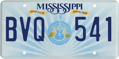 MS license plate BVQ541