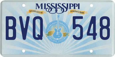 MS license plate BVQ548