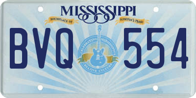 MS license plate BVQ554