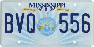 MS license plate BVQ556