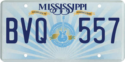 MS license plate BVQ557