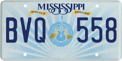 MS license plate BVQ558