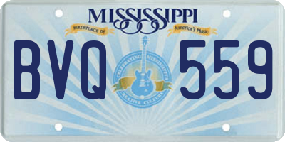 MS license plate BVQ559