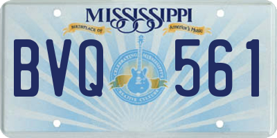 MS license plate BVQ561