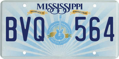 MS license plate BVQ564
