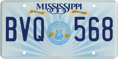MS license plate BVQ568