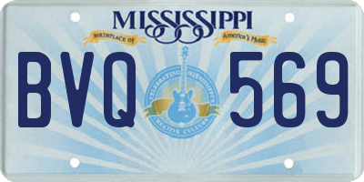 MS license plate BVQ569