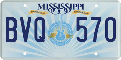 MS license plate BVQ570