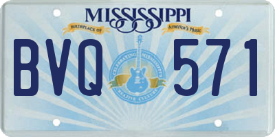 MS license plate BVQ571