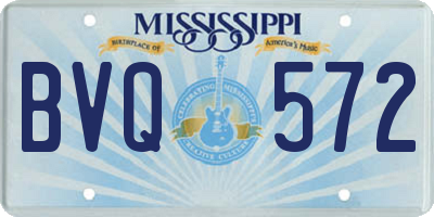 MS license plate BVQ572