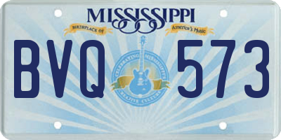 MS license plate BVQ573