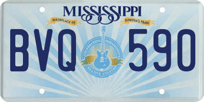 MS license plate BVQ590