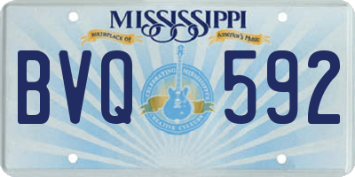MS license plate BVQ592