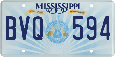 MS license plate BVQ594