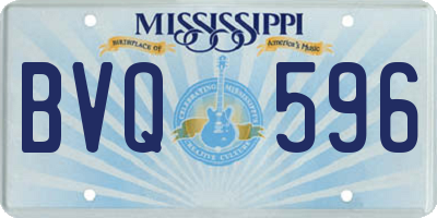 MS license plate BVQ596