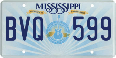 MS license plate BVQ599
