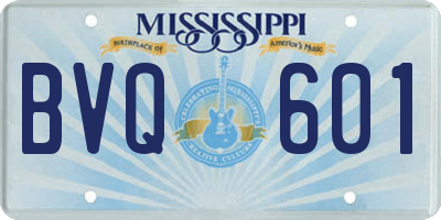 MS license plate BVQ601