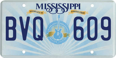 MS license plate BVQ609