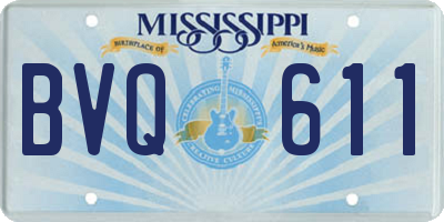 MS license plate BVQ611