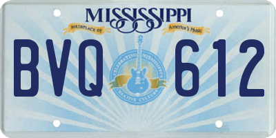 MS license plate BVQ612