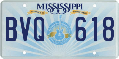 MS license plate BVQ618