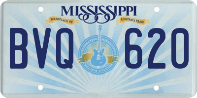 MS license plate BVQ620