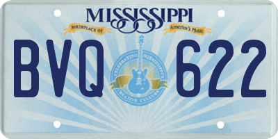 MS license plate BVQ622