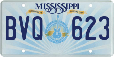 MS license plate BVQ623
