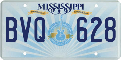 MS license plate BVQ628