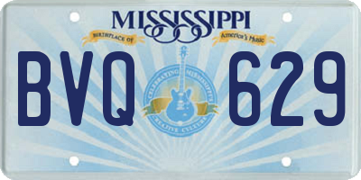 MS license plate BVQ629