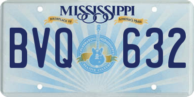 MS license plate BVQ632