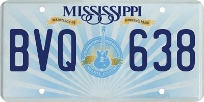 MS license plate BVQ638