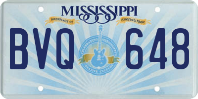 MS license plate BVQ648