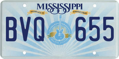 MS license plate BVQ655