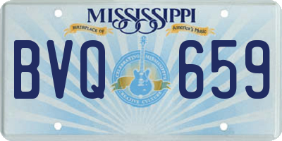 MS license plate BVQ659