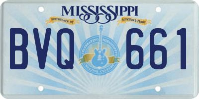 MS license plate BVQ661