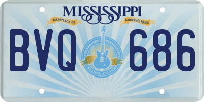 MS license plate BVQ686