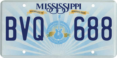 MS license plate BVQ688