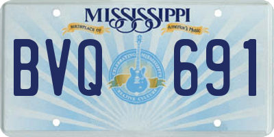 MS license plate BVQ691