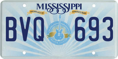 MS license plate BVQ693