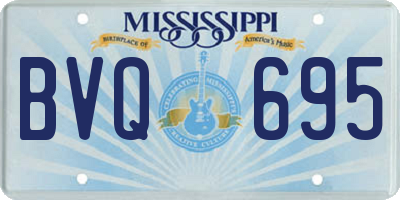 MS license plate BVQ695