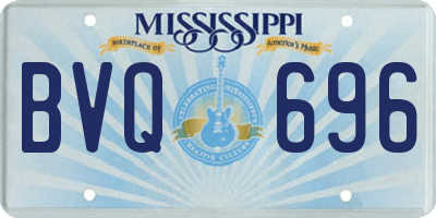 MS license plate BVQ696