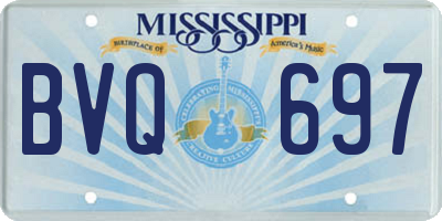 MS license plate BVQ697