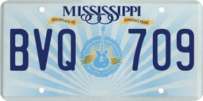 MS license plate BVQ709