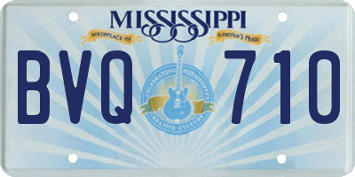 MS license plate BVQ710