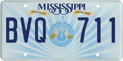 MS license plate BVQ711