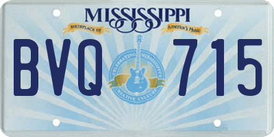 MS license plate BVQ715